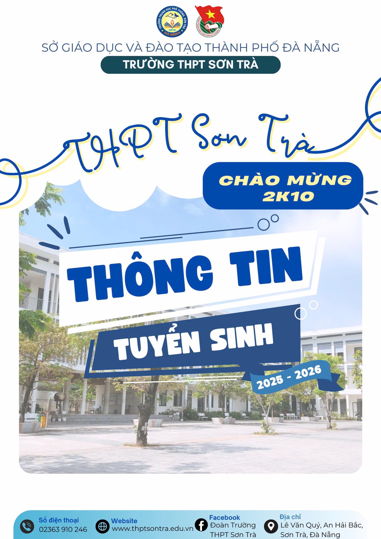 THÔNG TIN TUYỂN SINH LỚP 10 TRƯỜNG THPT SƠN TRÀ, NĂM HỌC 2025 – 2026